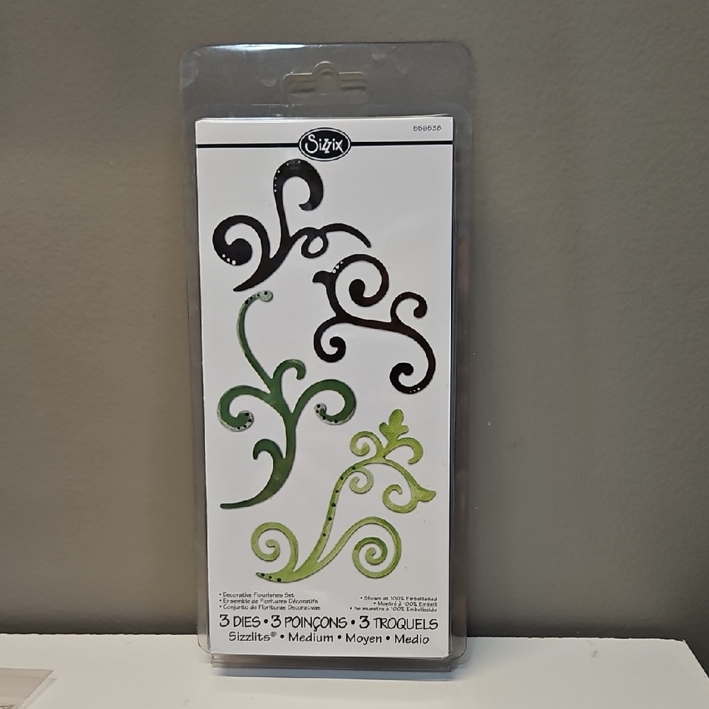 Decorative Flourishes set of 3 Dies
